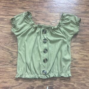 4T Girl’s Green Stretchy Top